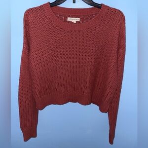 Aeropostale Brick Red Knit Sweater